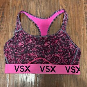 VSX Dynamic Pink and Black Sports Bra